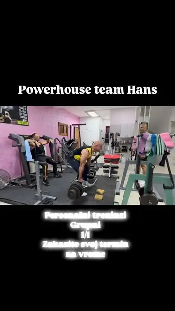 Reel: Powerhouse team Hans, personalni treninzi, zakažite svoj termin na vreme